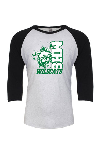 MHS Wildcats 3/4 Sleeve