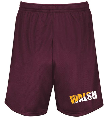 Walsh Maroon B-Core 7" Shorts
